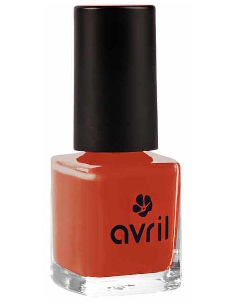 Vernis à ongles Rouge Brique No 863 7ml Avril Cosmétique rouge élégant Abcbeauté maquillage bio