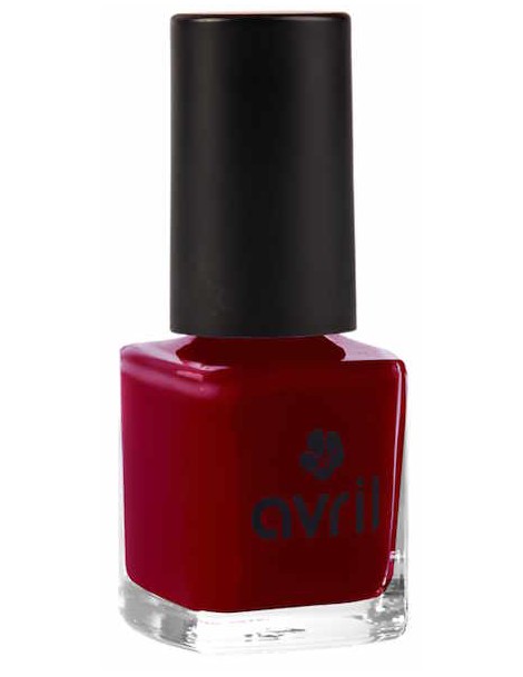 Vernis à Ongles Bordeaux No 671 7ml Avril Cosmétique teinte rouge - noire Abcbeauté