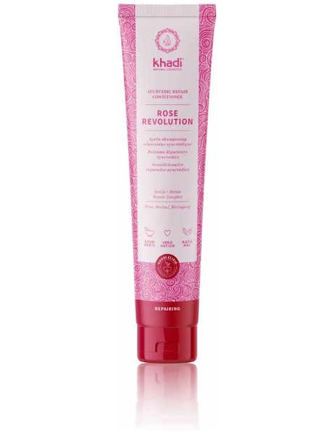 Après Shampooing Réparateur Rose Révolution 200ml Khadi extrait de rose de damas arginine aloe vera Abcbeauté