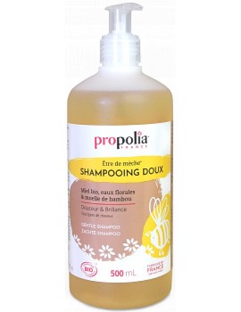 Shampoing Doux Certifié Bio Miel et Bambou 500ml Propolia shampoing doux pour toute la famille Abcbeauté capillaire