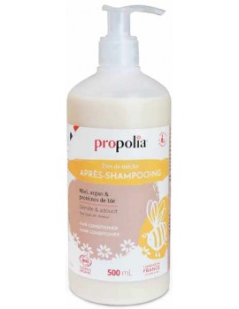 Après shampoing Certifié Bio Miel Argan et Protéines de blé 500ml Propolia après shampooing propolia Abcbeauté
