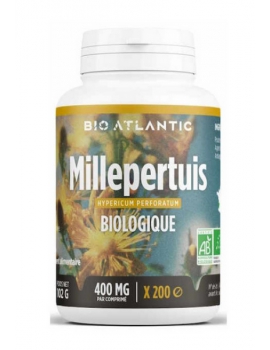 Millepertuis bio 400mg 200 comprimés Bio Atlantic gph diffusion maintien de l'humeur Abcbeauté herboristerie