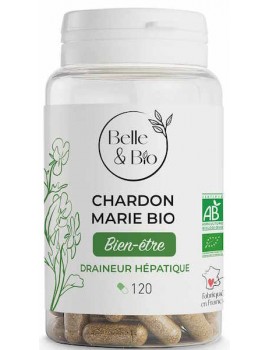Chardon marie bio 120 gélules Belle et Bio extra fort confort du foie Abcbeauté