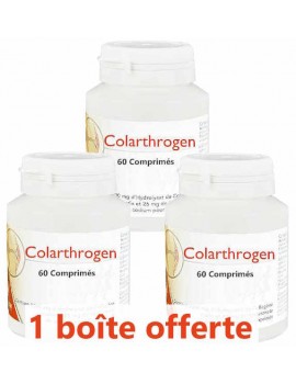 Lot de 3 Colarthrogen Collagène marin Acide hyaluronique 3x60 comprimés Monapharm colartrogen articulations Abcbeauté