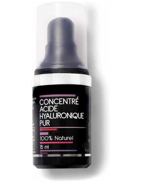 Concentré Acide Hyaluronique Pur - Aquasilice - 15 ml flacon pompe de 15ml lissant et anti âge Abcbeauté