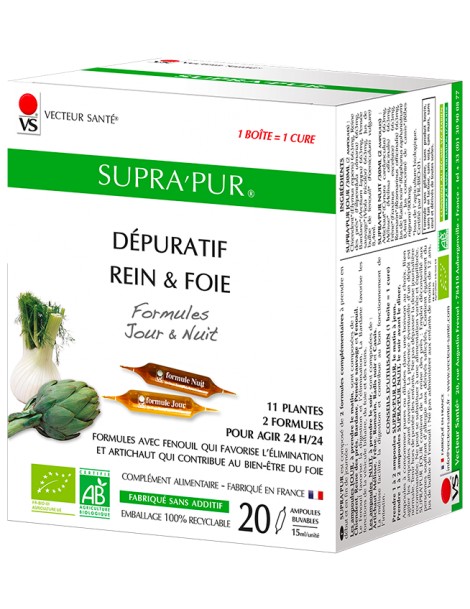 Supra'Pur 20 ampoules de 15ml Vecteur Santé