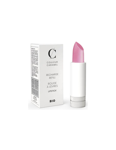 Recharge Rouge à lèvres nacré n°206 framboise 3.5g Couleur Caramel appétissant et original Abcbeauté maquillage minéral