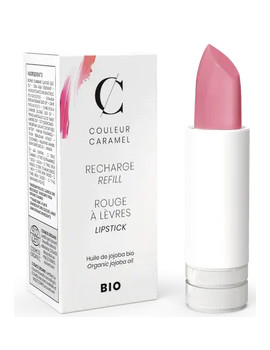 Recharge Rouge à lèvres satiné n°221 Rose moyen 3.5g Couleur Caramel brilant nacré flashy voyant Abcbeauté