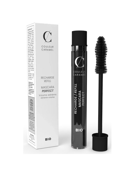 Recharge Mascara Perfect n°41 Extra noir 6ml Couleur Caramel effet volume et courbure Abcbeauté maquillage
