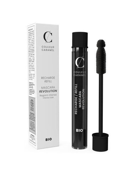 Recharge Mascara Révolution n°91 Extra noir Couleur Caramel effet volume et allongeant Abcbeauté maquillage