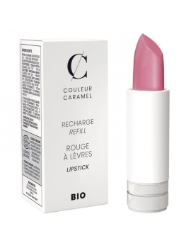 Recharge Rouge à lèvres nacré No 203 rose sombre 3.5 gr Couleur Caramel maquillage minéral bio abcbeauté