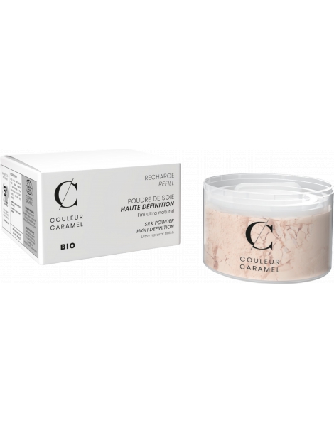 Recharge Poudre de soie No 11 Couleur Caramel fini poudré seconde peau lisse Abcbeauté maquillage