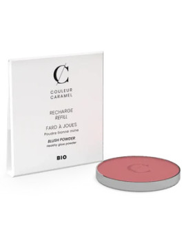 Recharge Fard à joues No 57 vieux rose 3.3 gr Couleur Caramel blush unifiant et lissant Abcbeauté maquillage