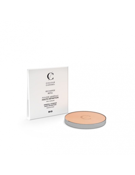 Recharge Poudre minérale Haute définition No 02 Beige Clair 7.5g Couleur Caramel poudre matifiante Abcbeauté maquillage