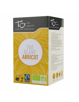 Thé blanc BIO à l'abricot 24 sachets 43g Touch Organic