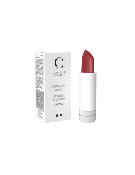 Recharge Rouge à lèvres satiné No 223 vrai rouge 3.5gr Couleur Caramel classique brillant et sophistiqué Abcbeauté maquillage