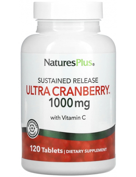Ultra Canneberge - Cranberry 1000 Nature's Plus - 120 comprimés cranberry busserole urinaire Abcbeauté