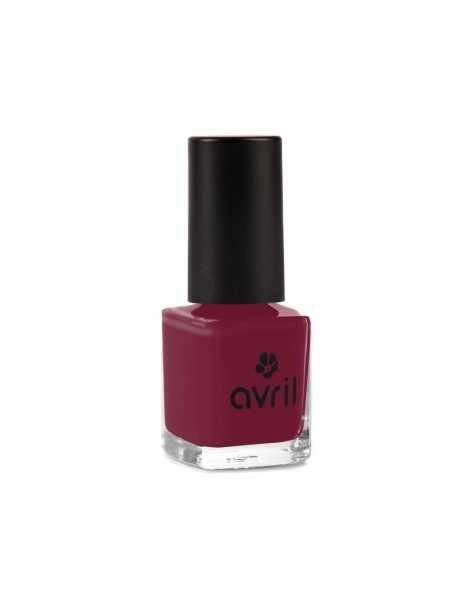 Avril  cosmétique Vernis à ongles Bourgogne n°26 7 ml  - maquillage bio pour les ongles Abcbeauté