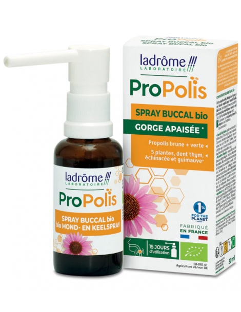 Spray buccal BIO Propolis + 5 plantes 30ml Ladrôme