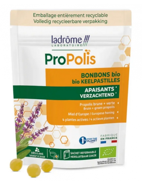 Bonbons Propolis Brune et Verte 50g Ladrôme