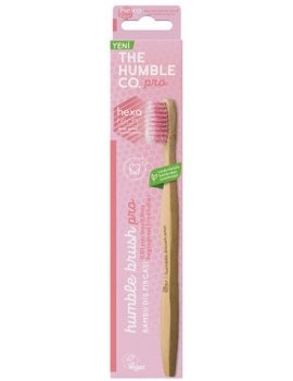 Brosse à dents adultes rose 160g Humble Brush - accessoire d'hygiène bucco-dentaire