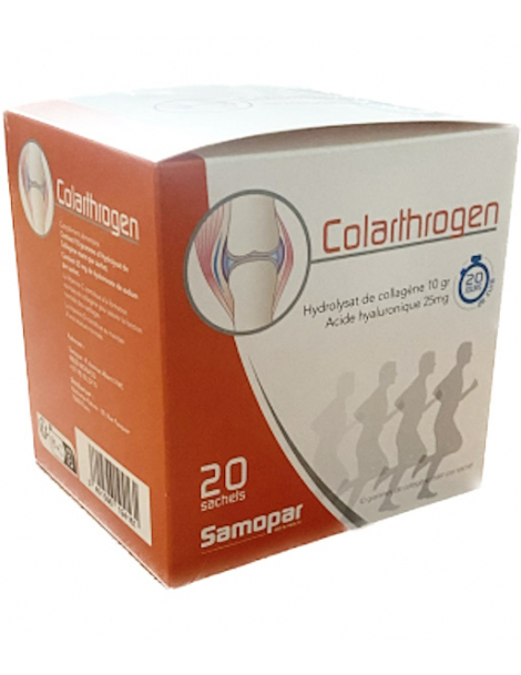 Colarthrogen 20 sachets de 10 gr collagène marin Samopar - nourrir son organisme en acides aminés restructurants