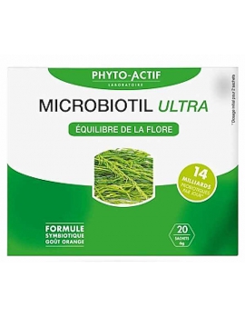 Microbiotil ultra  20 sachets - Phyto-Actif - confort intestinal probiotiques Abcbeauté