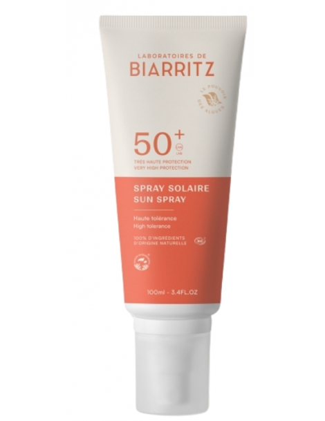 Spray Solaire SPF 50 plus Huile de Coco Alga Gorria 100ml Alga Maris écran minéral Abcbeauté