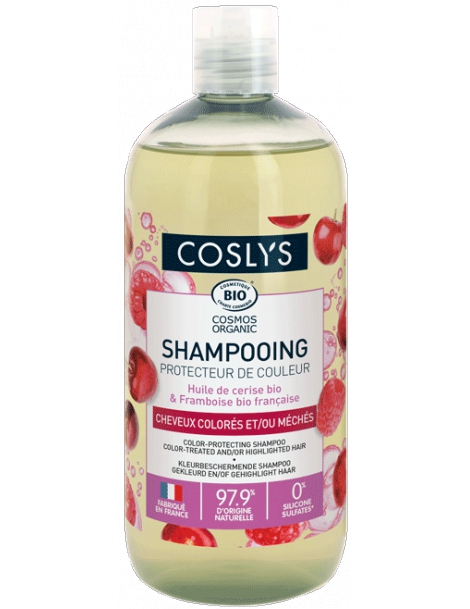 Shampooing Protecteur de couleur cheveux colorés 500ml Coslys - shampooing bio abcbeauté