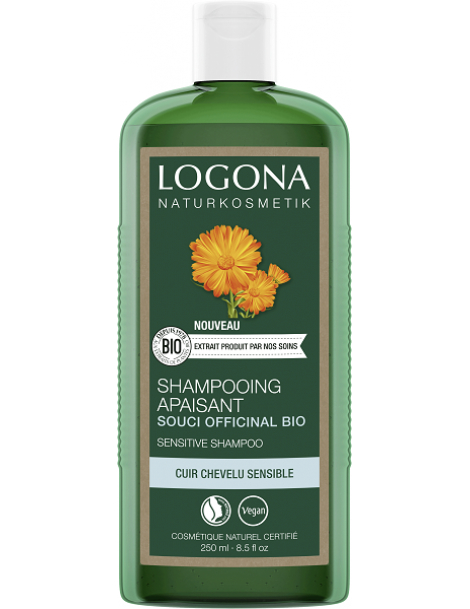 Shampooing Apaisant au souci officinal bio 250ml Logona cheveux secs, cuir chevelu irrité Abcbeauté