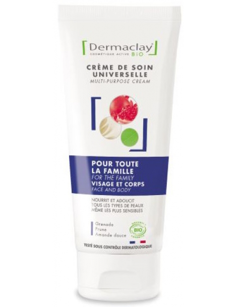 Crème de soin universelle Famille visage corps 100ml Dermaclay beurre de karité huile de sésame Abcbeauté