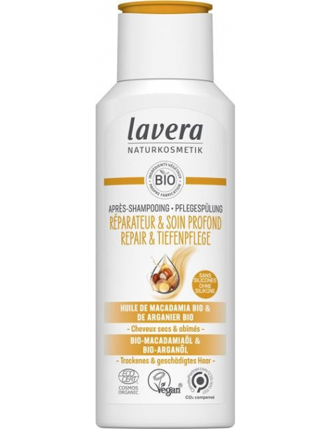 Après Shampoing Réparateur Expert et Soin profond 200 ml Lavera cheveux abîmés et dévitalisés Abcbeauté