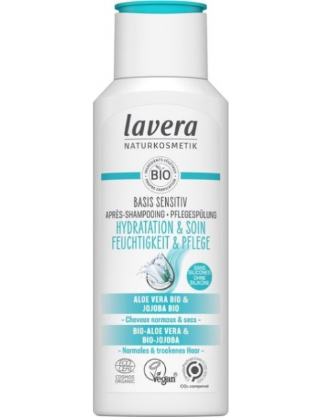 Après Shampooing Basis Sensitiv Hydratant 200ml - Lavera cuir chevelu sensible et irrité Abcbeauté