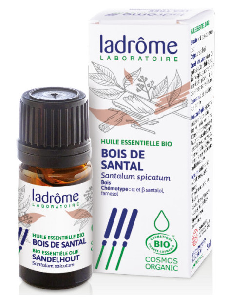 Huile essentielle bio de Bois de Santal 5 ml Ladrôme aromathérapie Abcbeauté