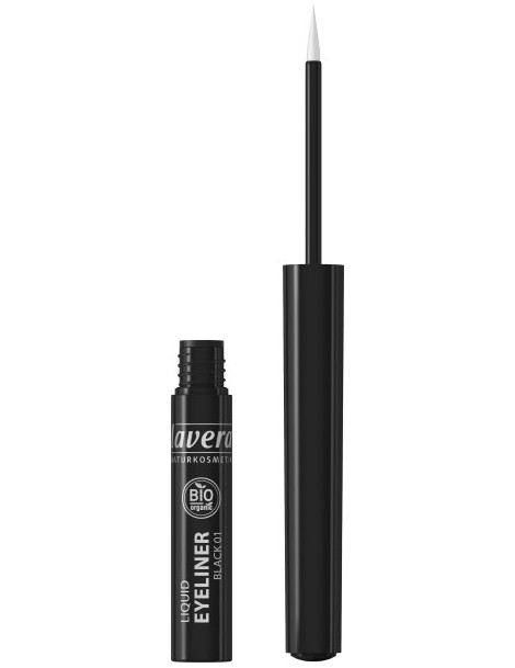 Eyeliner liquide Noir 01 3.5 ml Lavera, maquillage bio des yeux Abcbeauté