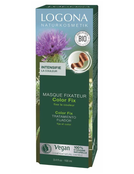 Masque fixateur Color Fix après coloration 100ml Logona suractive la coloration Abcbeauté