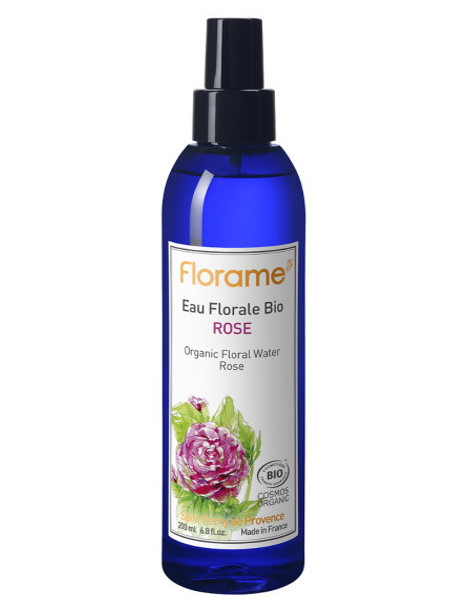 Eau florale de Rose bio brumisateur 200 ml Florame rosa damascena bio Abcbeauté