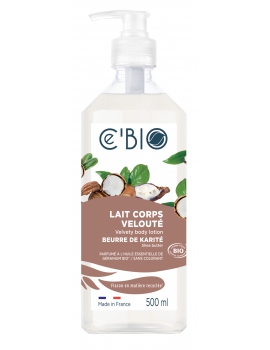Lait corporel douceur Karité 500ml C'bio lait corps bio hydratant Abcbeauté