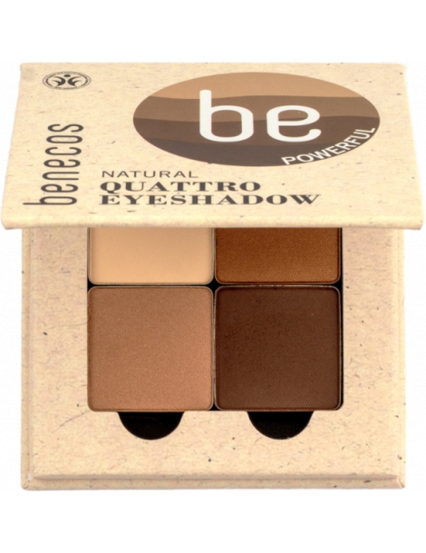 Fard à paupières 4 couleurs Coffee et Cream Benecos coffret maquillage bio Abcbeauté