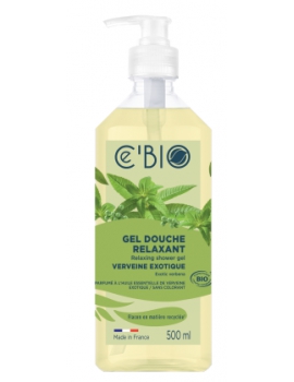Gel douche relaxant Verveine 500ml C'Bio verveine exotique sérénité Abcbeauté
