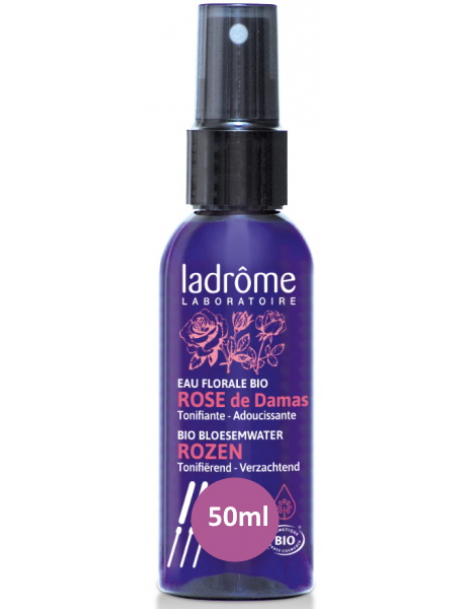 Eau florale Rose bio 50 ml miniature Ladrôme modèle de voyage Abcbeauté