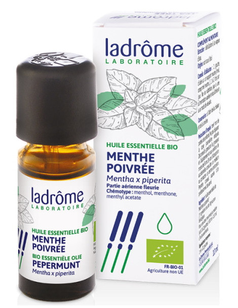 Huile essentielle bio Menthe poivrée 10 ml Ladrôme pureté et digestion Abcbeauté