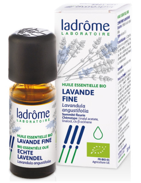 Huile essentielle bio Lavande Fine 10 ml Ladrôme calme et sérénité Abcbeauté