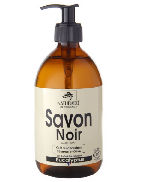 Savon Noir Douche à l'Eucalyptus 500 ml Naturado savon noir liquide de marseille Abcbeauté