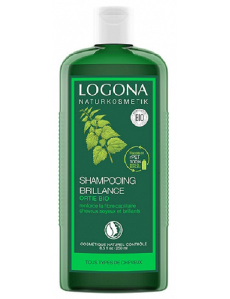 Shampooing brillance ortie 250 ml Logona silicium organique résistance capillaire Abcbeauté