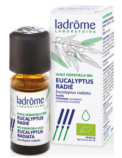 Huile essentielle bio Eucalyptus radié radiata 10ml Ladrôme antiseptique purifiante Abcbeauté