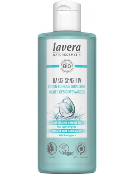 Lotion Tonique Douce FACES Amande et Mauve 125 ml Lavera démaquillante et nettoyante Abcbeauté