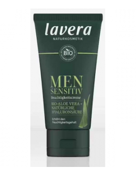 Crème hydratante Men Sensitiv 50 ml Lavera - soin bio pour le visage abcbeauté
