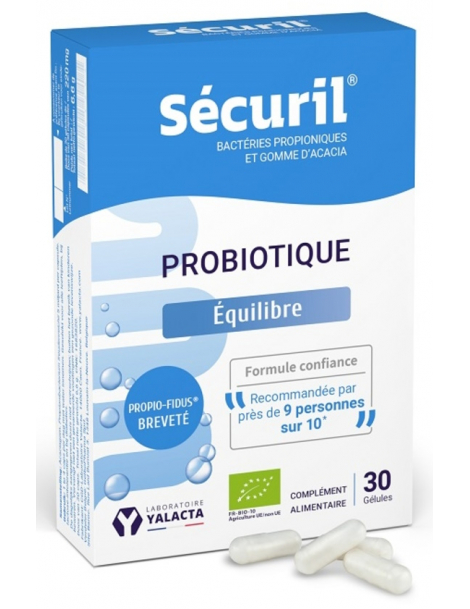 Sécuril 30 gélules Yalacta Probionibacterium freudenreichii flore digestive probiotiques Abcbeauté