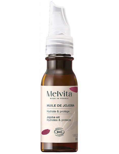 Huile de Jojoba Hydratante Réparatrice 50 ml Melvita SIMMONDSIA CHINENSIS (JOJOBA) SEED OIL Abcbeauté